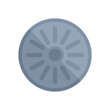 Düz biçimdeki rögar kapağı simgesi, herhangi bir drenaj sisteminin gerekli bir ögesi