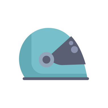 Mavi bir miğferin bu stilize tasviri ekstrem sporlar sırasında güvenlik ve korumayı temsil eder.