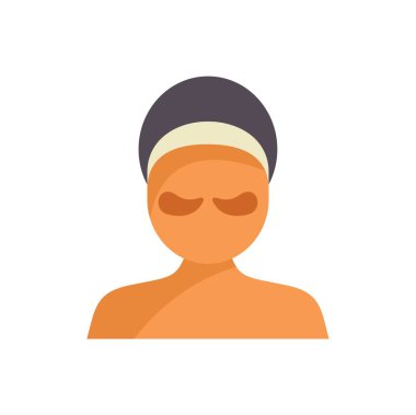 Saç bandı takan, göz bandı takan bir kadın spa tedavisi görüyor.