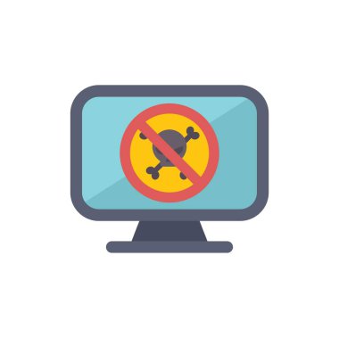 Bilgisayar monitörü kötü amaçlı yazılım göstermiyor, çevrimiçi güvenlik ve güvenliği destekliyor