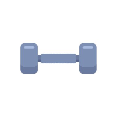 Kas pompalamak için gri halterler, spor salonunda ya da evde spor aletleri.