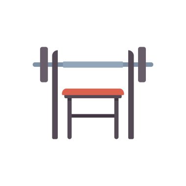 Spor salonu reklamı için sağlıklı yaşam tarzını ve fitness aktivitesini temsil eden ağırlık kaldırma presi