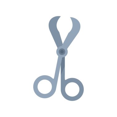 Bu illüstrasyonda, cerrahi bir işlem sırasında sıkıca kapatılmış bir şeyi tutan tıbbi bir klemp var.