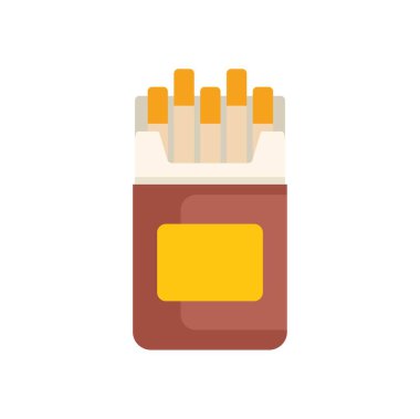 Beyaz arka planda sigaraları gösteren kırmızı sigara paketini aç