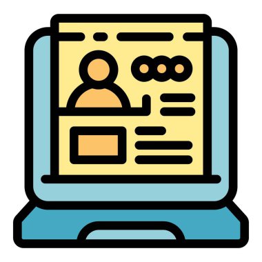 Bir iş başvurusu için dizüstü bilgisayarda özgeçmiş gösteriliyor, adayların profili, deneyimi ve becerileri vurgulanıyor