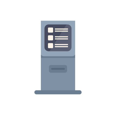 Önemli duyuruları ve mesajları gösteren, bilgi ve rehberlik sağlayan modern bilgi kiosku