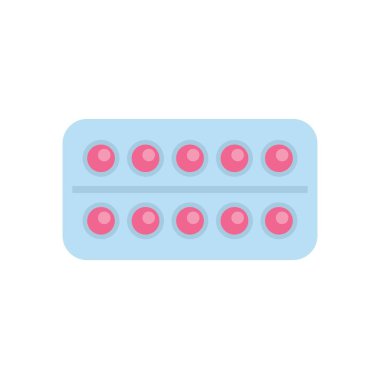 Dairesel pembe haplar içeren mavi su toplayıcısı bembeyaz üzerine izole bir şekilde yatar.