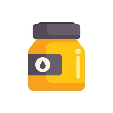 Motor yağı içeren sarı kavanoz, araba bakım ve motor bakımını temsil etmek için ideal.