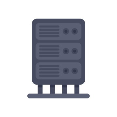 Bir veri merkezi sunucusunun dijital altyapı ve veri depolama sembolü olan bilgisayar gücü sunuculuğu hizmeti sunumu