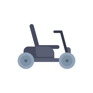 Golf arabasının ikonu golf sahasında veya parkta dolaşmak için kullanılır.