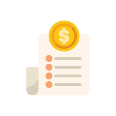 Bu illüstrasyon, zenginliği ve başarılı yatırımı sembolize eden üzerinde altın bir para bulunan finansal bir belgeyi temsil ediyor.