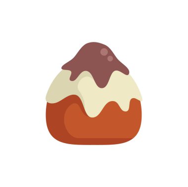 Bu vektör illüstrasyonunda kenarları erimiş tatlı bir ziyafet var.