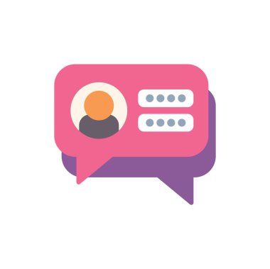 Konuşma balonu gizli parola ile giriş kavramını gösteren bir kullanıcı profili gösteriyor