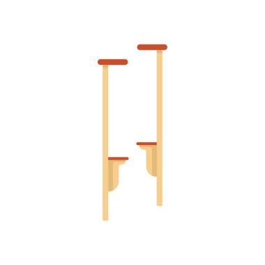 İki tahta ayaklık dik duruyor, birinin öne çıkıp gururla yürümesinin zevkini tatması için.