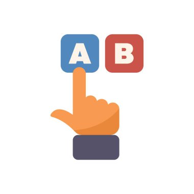 İşaret parmağı olan el, A tuşuna basar, seçim yapar ya da karar verir.