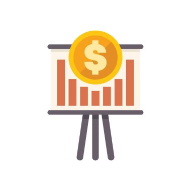 Çubuk grafik, büyük bir madeni para, başarılı yatırım konsepti ve finansal zenginlik ile pozitif büyüme gösteriyor