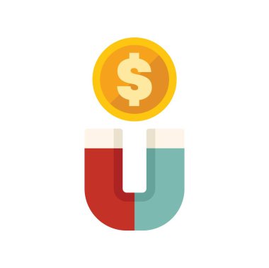 At nalı mıknatısı, para ve servet çekme kavramını temsil eden Birleşik Devletler dolarını çekiyor.