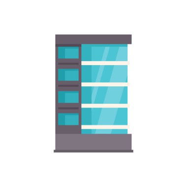 Modern cam ofis binası cephesi kurumsal bir iş yerini gösteriyor.