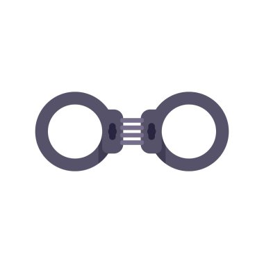 Beyaz arka planda iki kapalı çelik kelepçe var.