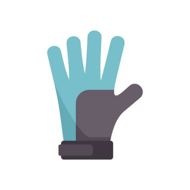 Kaleci eldiveni bir futbol maçı sırasında bir eli koruyor.