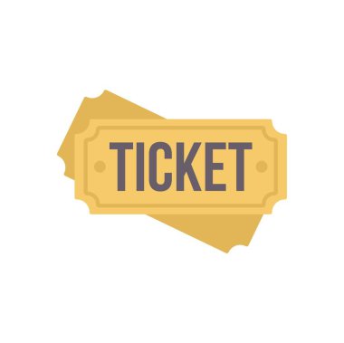 Bir etkinliğe bir kişilik iki sarı bilet.