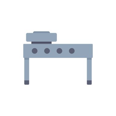 Meşgul bir restoranda lezzetli yemekler hazırlamak için fırını olan profesyonel bir mutfak sobası mükemmeldir.