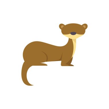 Bu vektör illüstrasyonunda sevimli ve oyuncu bir su samuru oturuyor ve rahatlıyor. Hayvan severler ve vahşi yaşam meraklıları için mükemmel.