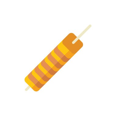 Beyaz arka planda izole edilmiş ızgara et şiş ikonu. Yiyecek sembolü