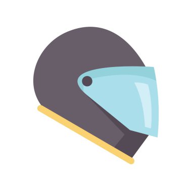 Motosiklet kaskı şeffaf bir vizörle, sürücünün güvenliğini sağlarken şık bir görünüm sağlıyor.