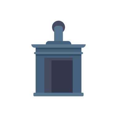 Sütunlu ve pedikürlü eski bir Yunan tapınağı veya hükümet binasının basit bir vektör çizimi