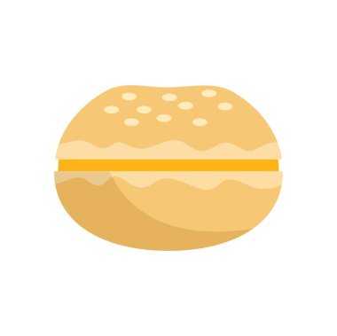 Ağzını sulandıran susamlı hamburgerli çörek sulu malzemelerle dolmayı bekliyor.