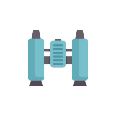 Arama vizyonu keşif konsepti simgesini gözlemleyen dürbünler