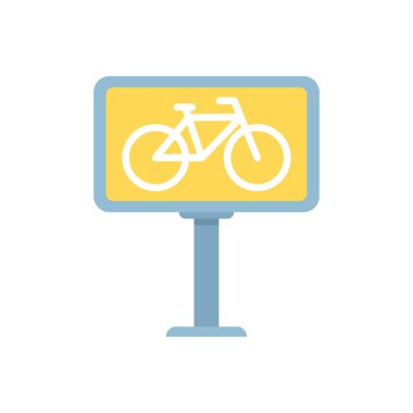 Bisikletler için belirlenmiş park yerini gösteren bir bisiklet işareti.