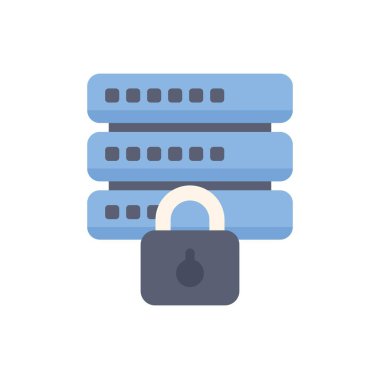 Asma kilit, modern teknolojide veri korumanın önemini vurgulayan bir sunucu sağlıyor.