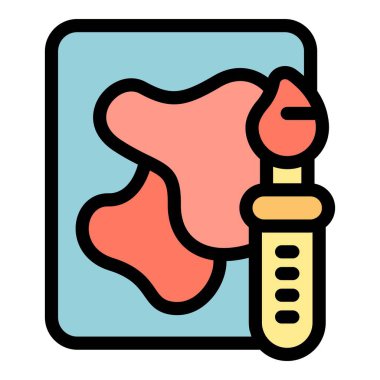 Bu simge, sanatsal ifadeleri temsil etmek için mükemmel soyut bir modern resim yapan bir boya fırçasını içerir.