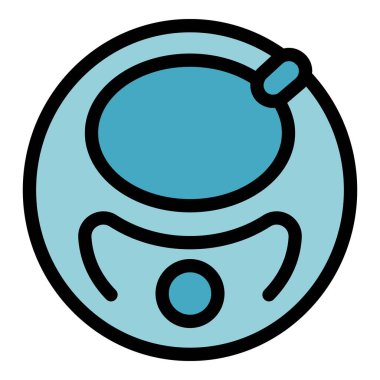 Çizgi film astronotu suratı, minimalist tarzda kasklı bir kask takıyor.