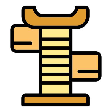 Oyun oynamak ve rahatlamak için tırmalama direkleri olan kedi ağacı kedi dostları için canlandırıcı ve rahat bir ortam sağlıyor.