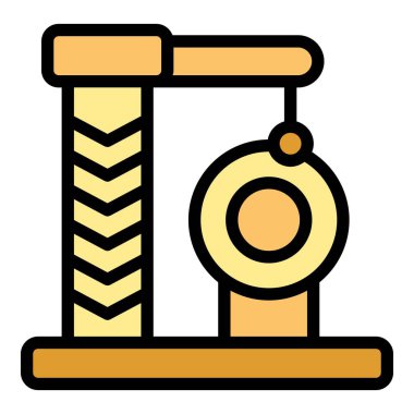 Asılı top ile kedi ağacı kedi arkadaşın için eğlence ve eğlence sağlıyor.