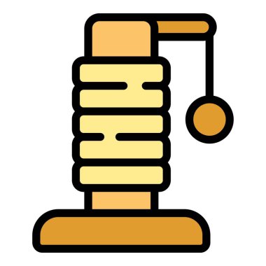 Bu kedi tırmalama direği, saatlerce eğlence ve doğal kaşınma içgüdüleri sağlayan asılı bir topla tasarlandı.