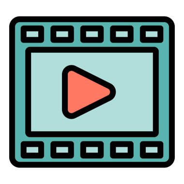 Çalma düğmesi olan basit bir video oynatıcı, akış platformlarını veya video içeriğini resmetmek için mükemmel