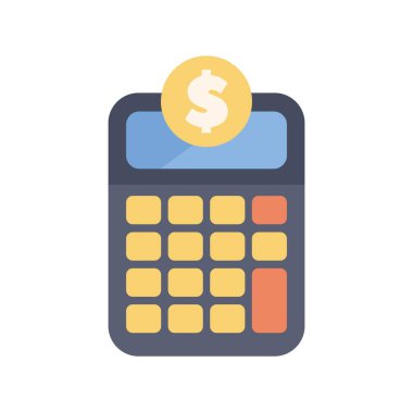 Hesap makinesi para birimini temsil eden bir dolar işareti ile finansal bir hesaplama yapıyor.