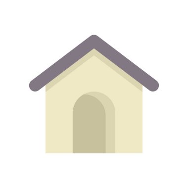 Boş köpek kulübesi evcil bir köpeğe barınak sağlıyor, evcil hayvan bakımını ve rahatlığı sembolize ediyor.