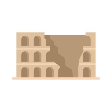 Roma, İtalya 'daki kolezyum bir amfitiyatro olarak eski ihtişamının bir harabesi olarak çöküyor ve çürüyor.