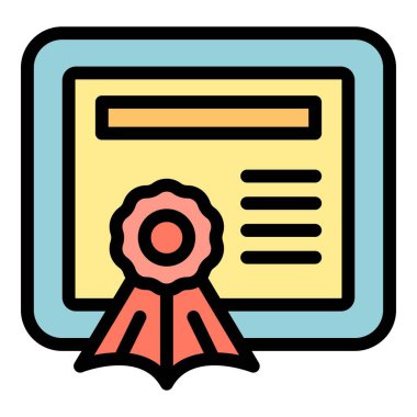 Üniversite veya diğer eğitim kurumlarından mezun olmayı temsil eden kırmızı kurdeleli diploma