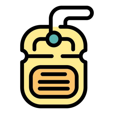 Elektronik çıngırak oyuncak simgesi bebekler için dijital bir oyuncak gösteriyor