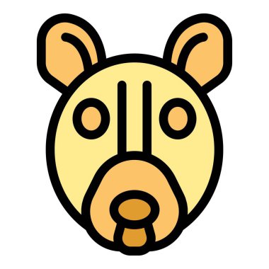 Bu ikonda büyük gözleri, küçük burnu ve büyük kulakları gösteren sevimli bir kinkajou baş simgesi tasvir edilir