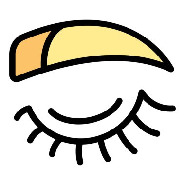 Göz kamaştırıcı bir makyaj efekti için doğal kirpiklerin üstüne takma kirpik sürülüyor.