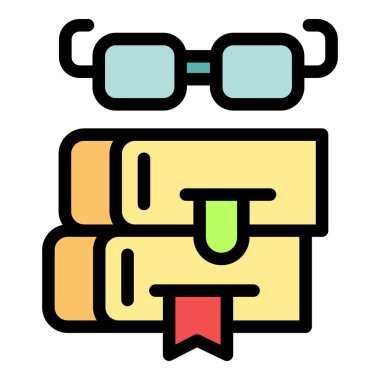 Yer imli kitap yığını çalışma ve okuma eylemini temsil ediyor