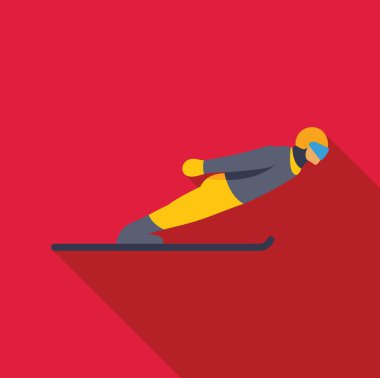 Profesyonel kayakçı havada süzülüyor, bir kayak atlama yarışması sırasında aerodinamik konumunu koruyor