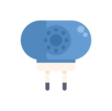 Ev koruması, güvenlik ve mahremiyet kavramını gösteren modern güvenlik kamerası